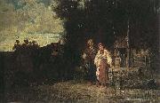 jozef brandt Farewell Germany oil painting artist